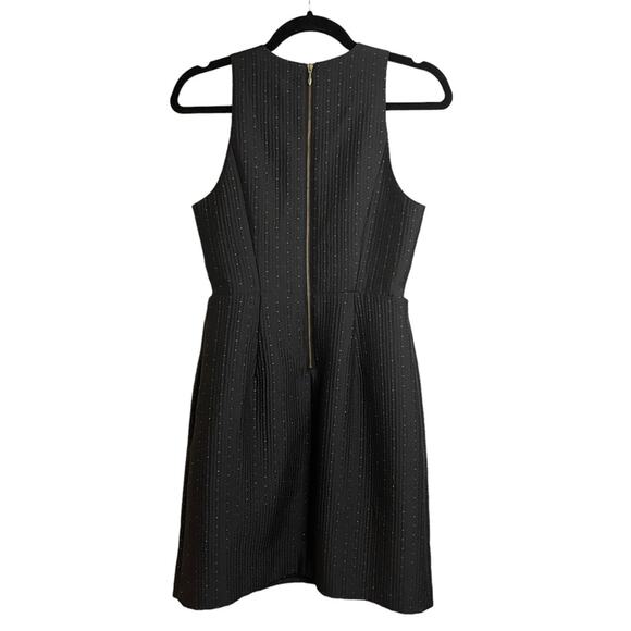 Madewell Nightfall Jacquard Black and Gold Cutout Dress - Picture 2 of 8